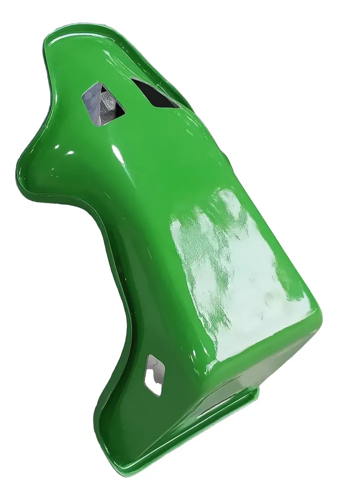Banco concha em fibra de vidro — cor personalizada (verde)
