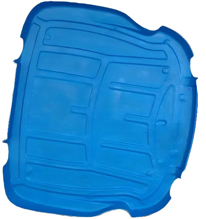 Teto em fibra de vidro azul — trator New Holland T7