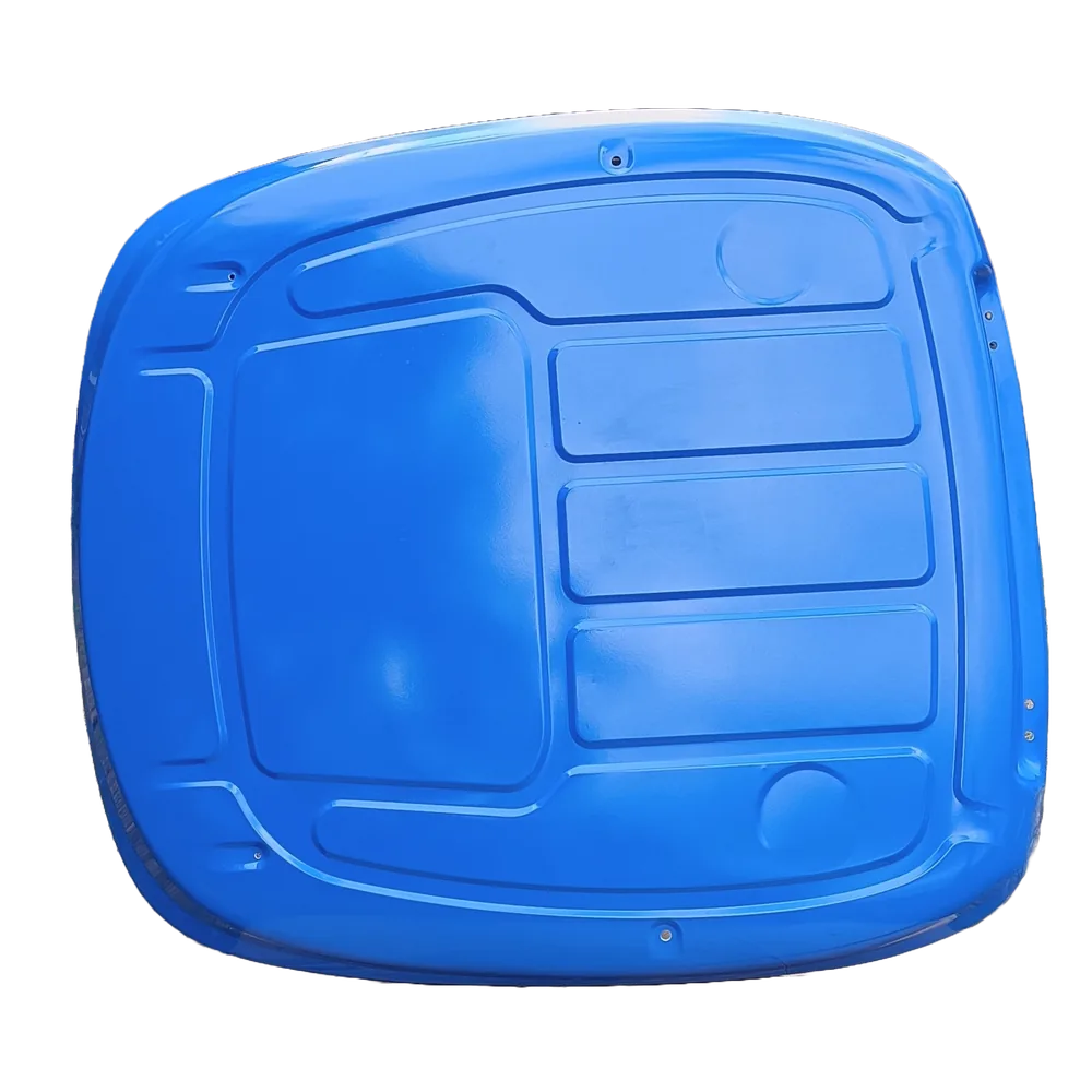 Teto em fibra de vidro azul — trator Case Farmall 110A/120A